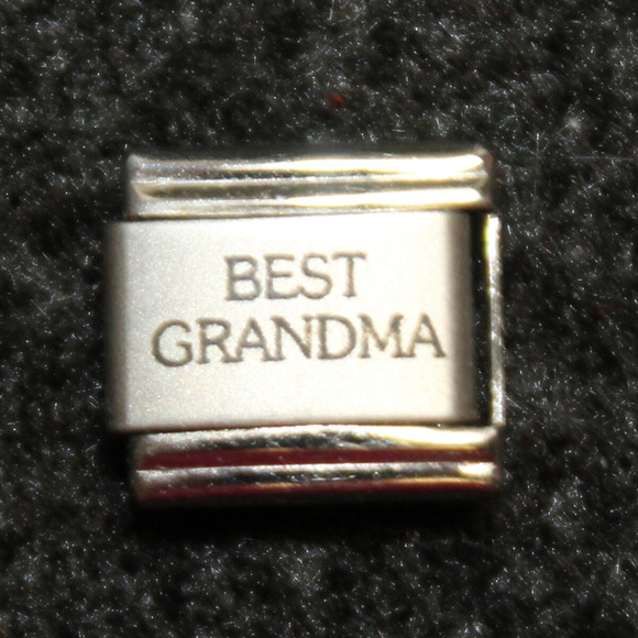 Pugster Best Grandma Stainless Steel Italian Charm Link - Picture 1 of 3